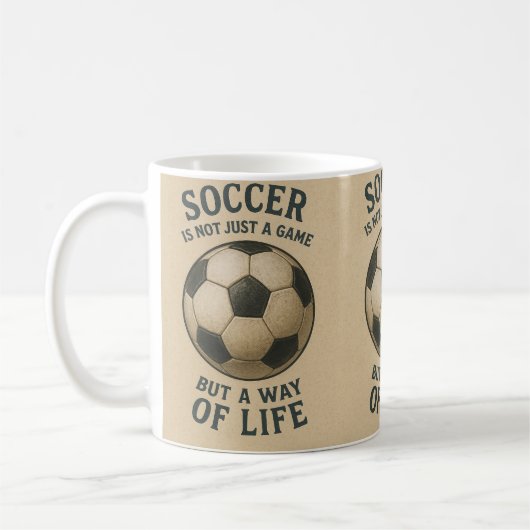 Soccer a way of life! kaffeetasse (Links)