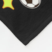 Soccer Action Net Blast Exercise Motivation Energy Fleecedecke (Ecke)