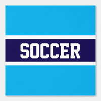 SOCCER Athletic Navy blaue Streifen