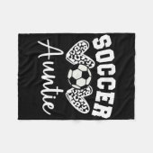 Soccer Auntie Matching Family Soccer  Fleecedecke (Vorderseite (Horizontal))