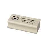 Soccer Ball Address Rubber Briefmarke Gummistempel (Stempel)