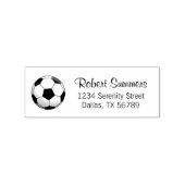 Soccer Ball Address Rubber Briefmarke Gummistempel (Prägung)