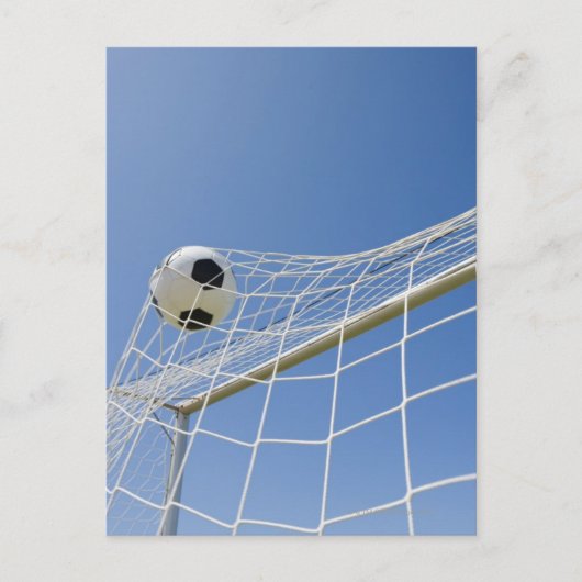 Soccer Ball and Goal 3 Postkarte (Vorderseite)
