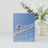 Soccer Ball and Goal 3 Postkarte (Stehend Vorderseite)