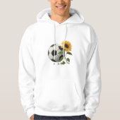 Soccer ball and sunflower hoodie (Vorderseite)