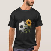 Soccer ball and sunflower T-Shirt (Vorderseite)