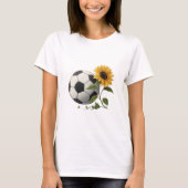 Soccer ball and sunflower T-Shirt (Vorderseite)