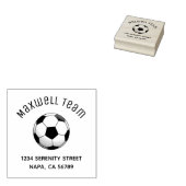 Soccer Ball Arch Family Address Gummistempel (Stempel)