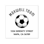 Soccer Ball Arch Family Address Permastempel (Design)
