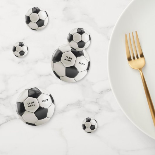 Soccer Ball Confetti | Team Name Party Decor Konfetti (Gruppe)