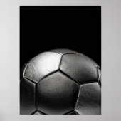 Soccer Ball Dark Dramatic Close Up Poster (Vorne)