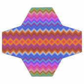 Soccer ball design with a colorful zigzag pattern (Flach)
