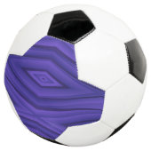Soccer ball featuring a geometric pattern  (Dreiviertel)