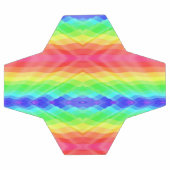 Soccer ball featuring a vibrant rainbow geometric  (Flach)