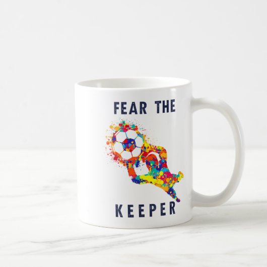 Soccer Ball Funny Goalie Keeper Quote Kaffeetasse (Rechts)