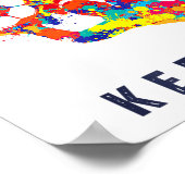 Soccer Ball Funny Goalie Keeper Quote  Poster (Ecke)