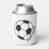 Soccer Ball Graphic Can Cooler - Fußball Coach Ges Dosenkühler (Kanne Vorderseite)