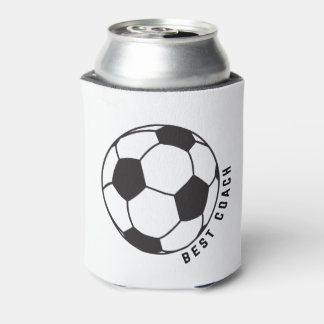 Soccer Ball Graphic Can Cooler - Fußball Coach Ges Dosenkühler
