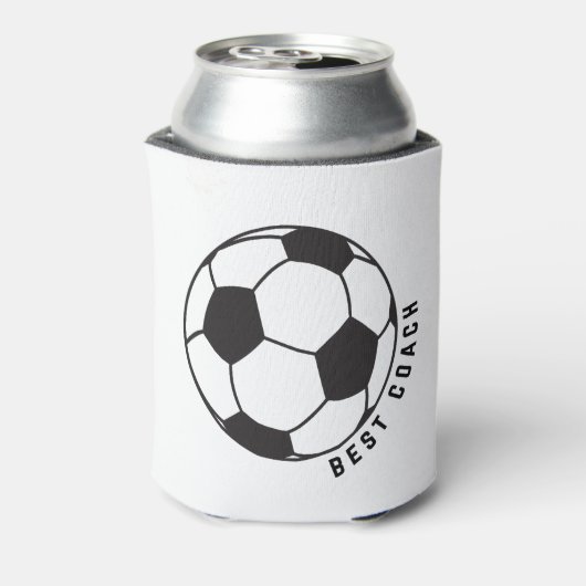 Soccer Ball Graphic Can Cooler - Fußball Coach Ges Dosenkühler (Kanne Rückseite)