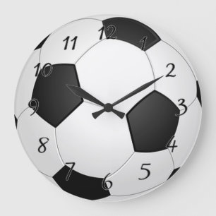 Soccer Ball Große Wanduhr