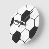 Soccer Ball Inspired Pattern Geometric Print  Runde Wanduhr (Winkel)