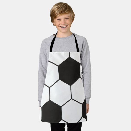 Soccer Ball Inspired Pattern Geometric Print Schürze (Getragen)
