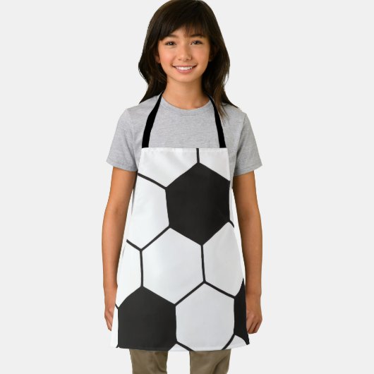 Soccer Ball Inspired Pattern Geometric Print  Schürze (Insitu)