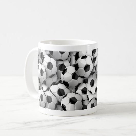 Soccer ball kaffeetasse (Vorderseite Links)
