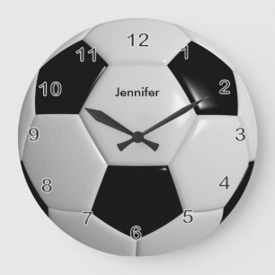 Soccer Ball Large Clock Große Wanduhr