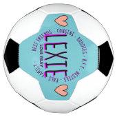 Soccer Ball LExie aquamarin rosa (Gedreht)