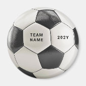 Soccer Ball Magnet | Personalized Team Name Year (Vorne)
