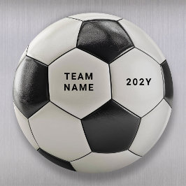 Soccer Ball Magnet | Personalized Team Name Year