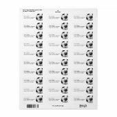 Soccer Ball Mailing Labels (Vorne)