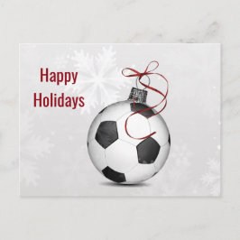 SOCCER BALL ORNAMENT FEIERTAGSPOSTKARTE