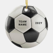 Soccer Ball Ornament | Personalized Team Name Year (Vorne)