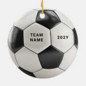 Soccer Ball Ornament | Personalized Team Name Year (Hinten)