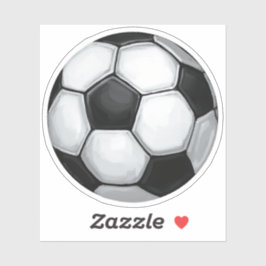 Soccer Ball Painted Art Aufkleber