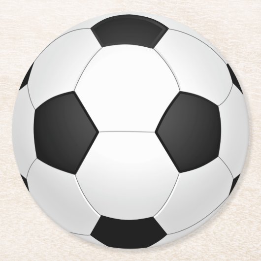 Soccer Ball Paper Untersetzer (Vorderseite)