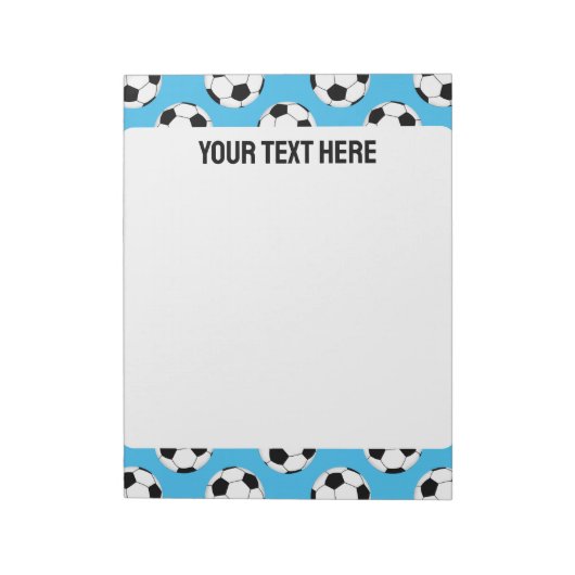 Soccer Ball Pattern Notizblock (Rotiert)