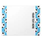 Soccer Ball Pattern Notizblock (Vorderseite)