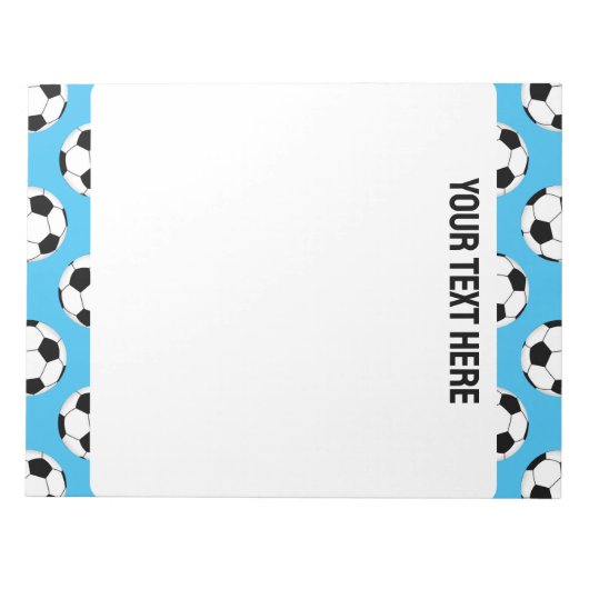 Soccer Ball Pattern Notizblock (Vorderseite)