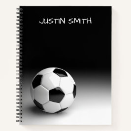 Soccer Ball Personalisiert Spiral Notebook Notizblock