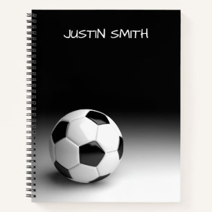 Soccer Ball Personalisiert Spiral Notebook Notizblock