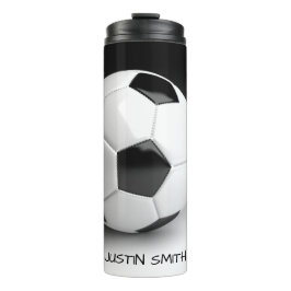Soccer Ball Personalisiert Thermal Drink Tumbler Thermosbecher