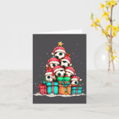 Soccer Ball Player Le Christmas Tree Xmas Long Sle Karte (Gelbe Blume)