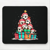 Soccer Ball Player Le Christmas Tree Xmas Long Sle Mousepad (Vorne)
