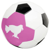 Soccer-Ball Rosa-Weiße Adlerform Fußball (Dreiviertel)
