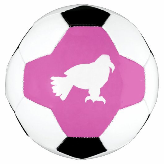 Soccer-Ball Rosa-Weiße Adlerform Fußball (Vorderseite)