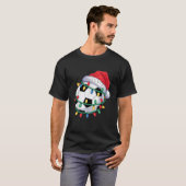 Soccer Ball Santa Hat Men Women Christmas Soccer X T-Shirt (Vorne ganz)