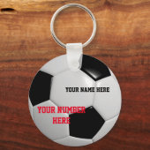 Soccer Ball Schlüsselanhänger Passen Sie Ihre Name (Vorderseite)